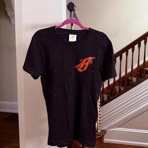 Billionaire Boys Club BBC Black Speckled Mantra Graphic Men's T-Shirt Size S